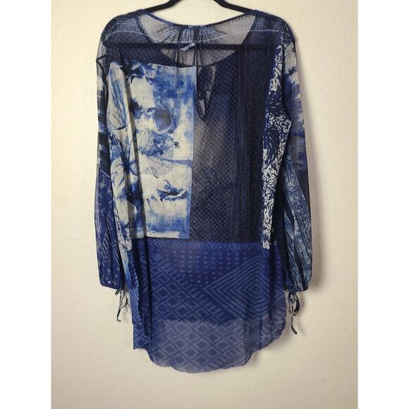 SUPER RARE JEAN PAUL GAULTIER MESH HIGH LOW TOP / TUNIC / COVER UP Size S - Picture 16 of 16